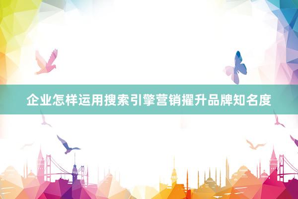 企业怎样运用搜索引擎营销擢升品牌知名度
