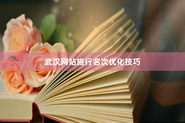 武汉网站施行名次优化技巧