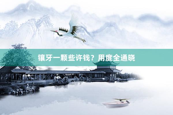 镶牙一颗些许钱？用度全通晓